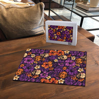 Hawaii Halloween Puzzle Skeleton Pumpkin Hawaiian Flower Tribal DT05 - Polynesian Pride