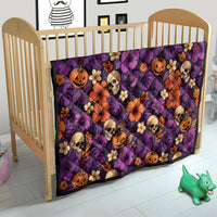 Hawaii Halloween Quilt Skeleton Pumpkin Hawaiian Flower Tribal DT05 - Polynesian Pride