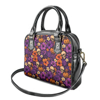 Hawaii Halloween Shoulder Handbag Skeleton Pumpkin Hawaiian Flower Tribal DT05 - Polynesian Pride