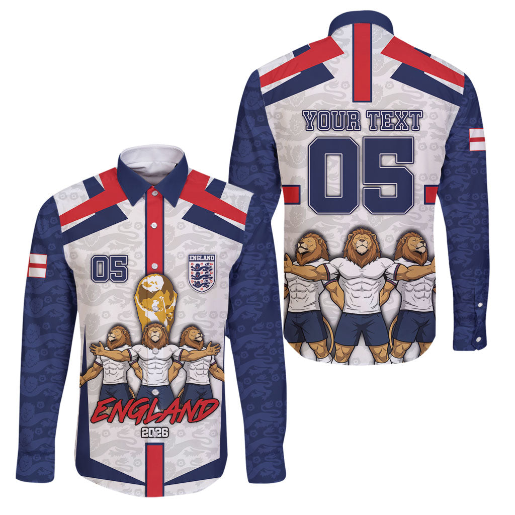 Custom England Football Family Matching Off Shoulder Maxi Dress and Hawaiian Shirt Three Lions Trophy St George Cross