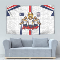 Custom England Football Tapestry Three Lions Trophy St George Cross
