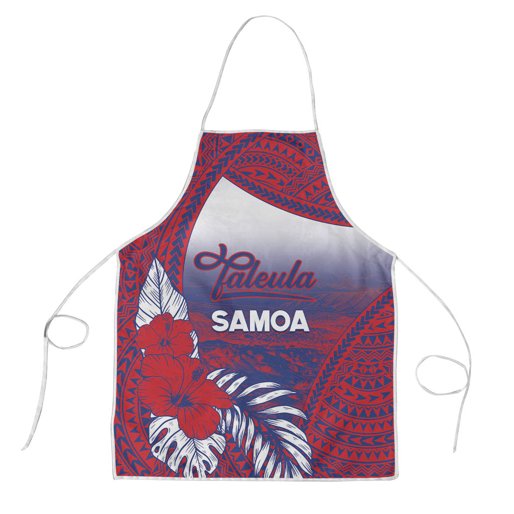 Faleula Samoa Village Apron Falefa Valley Polynesian Tribal Hibiscus Floral