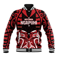 Custom Aotearoa Ngapuhi Baseball Jacket Maori Pattern New Zealand - Polynesian Pride
