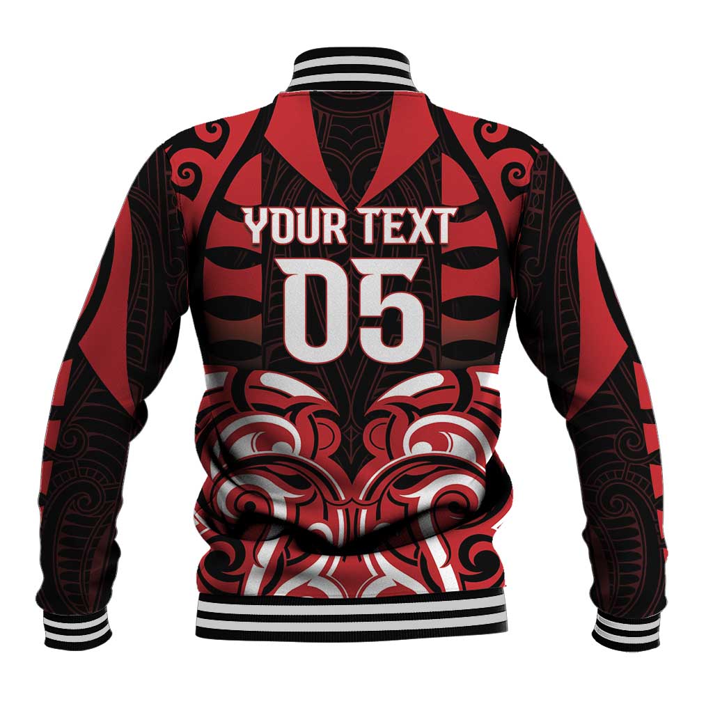 Custom Aotearoa Ngapuhi Baseball Jacket Maori Pattern New Zealand - Polynesian Pride