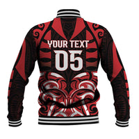 Custom Aotearoa Ngapuhi Baseball Jacket Maori Pattern New Zealand - Polynesian Pride