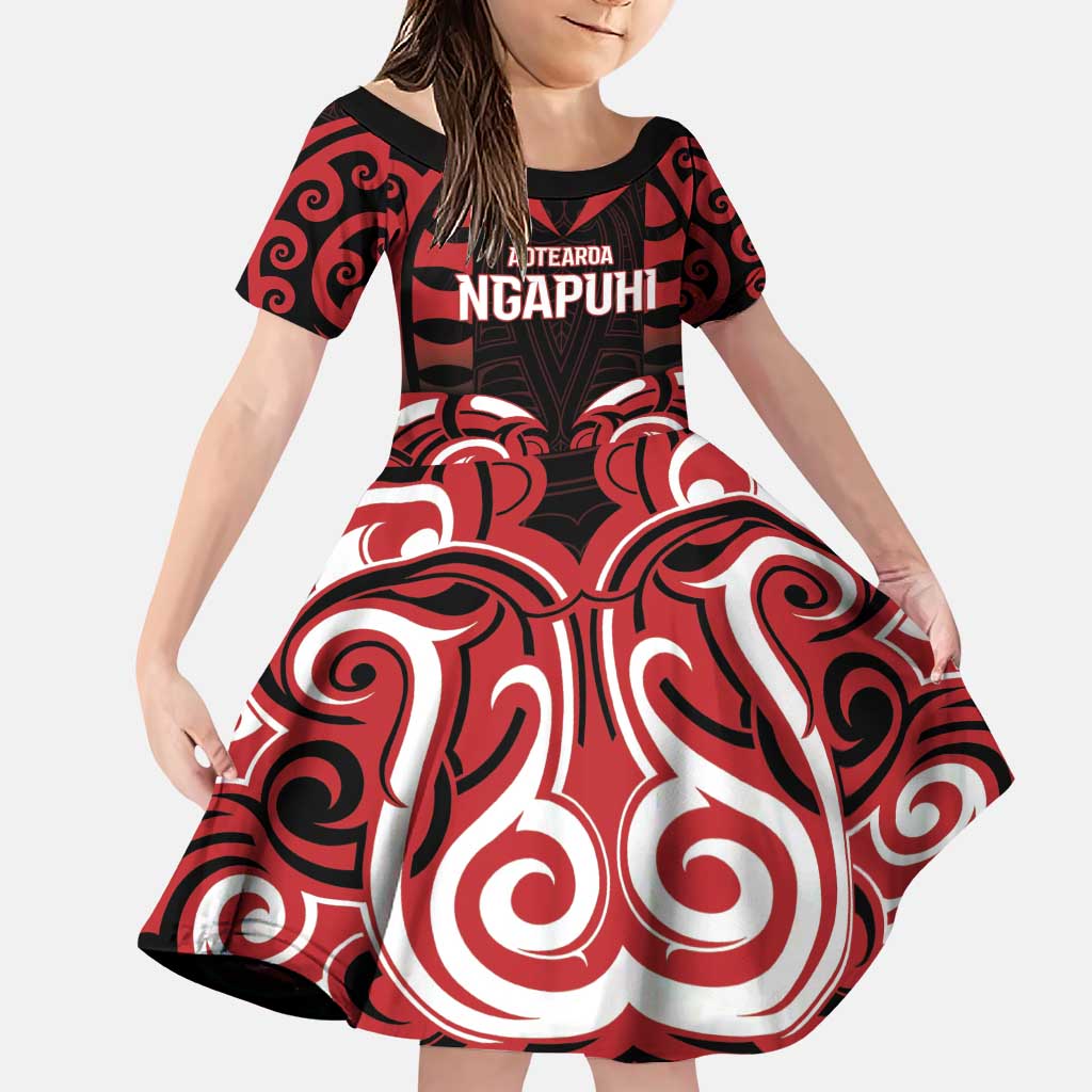 Custom Aotearoa Ngapuhi Family Matching Puletasi and Hawaiian Shirt Maori Pattern New Zealand - Polynesian Pride