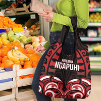 Aotearoa Ngapuhi Grocery Bag Maori Pattern New Zealand - Polynesian Pride
