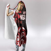 Aotearoa Ngapuhi Hooded Blanket Maori Pattern New Zealand - Polynesian Pride