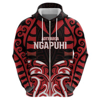 Custom Aotearoa Ngapuhi Hoodie Maori Pattern New Zealand - Polynesian Pride