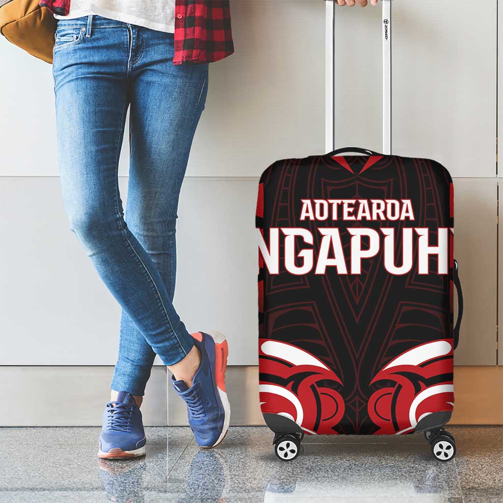 Aotearoa Ngapuhi Luggage Cover Maori Pattern New Zealand - Polynesian Pride