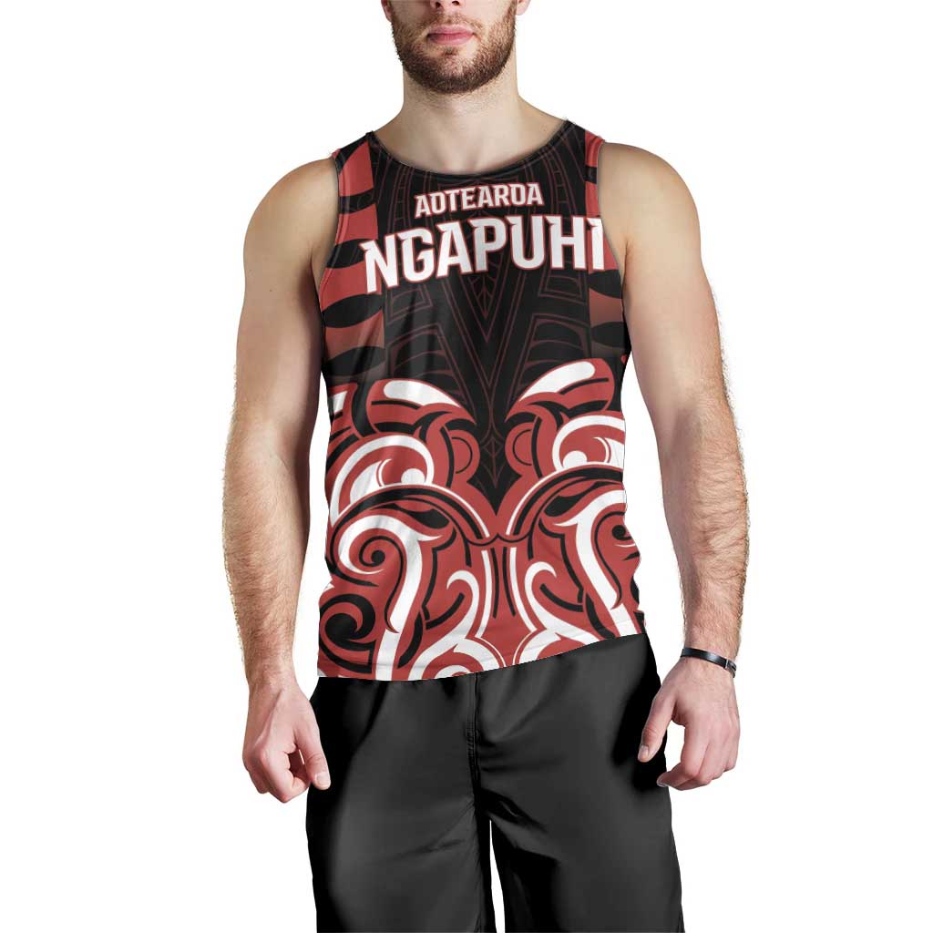Custom Aotearoa Ngapuhi Men Tank Top Maori Pattern New Zealand - Polynesian Pride