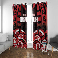 Aotearoa Ngapuhi Window Curtain Maori Pattern New Zealand - Polynesian Pride
