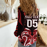 Custom Aotearoa Ngapuhi Women Casual Shirt Maori Pattern New Zealand - Polynesian Pride