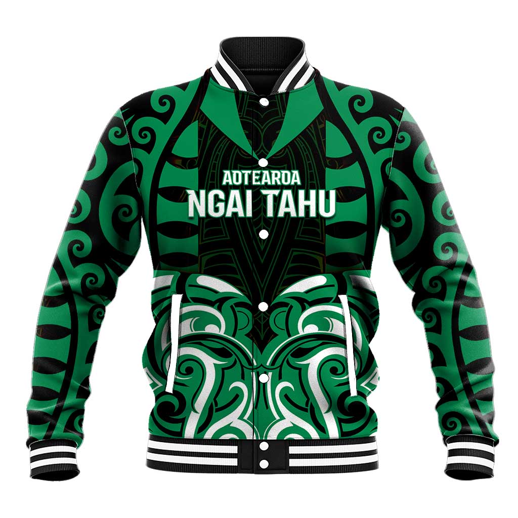 Custom Aotearoa Ngai Tahu Baseball Jacket Maori Pattern New Zealand - Polynesian Pride