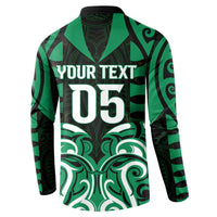 Custom Aotearoa Ngai Tahu Button Sweatshirt Maori Pattern New Zealand - Polynesian Pride