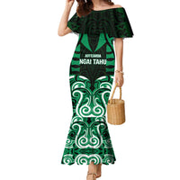Custom Aotearoa Ngai Tahu Family Matching Mermaid Dress and Hawaiian Shirt Maori Pattern New Zealand - Polynesian Pride