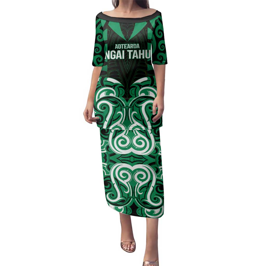 Custom Aotearoa Ngai Tahu Family Matching Puletasi and Hawaiian Shirt Maori Pattern New Zealand - Polynesian Pride
