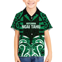 Custom Aotearoa Ngai Tahu Family Matching Puletasi and Hawaiian Shirt Maori Pattern New Zealand - Polynesian Pride