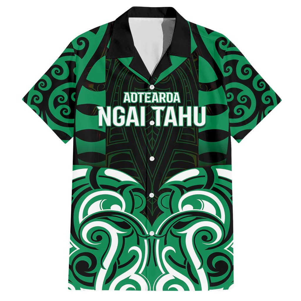 Custom Aotearoa Ngai Tahu Family Matching Short Sleeve Bodycon Dress and Hawaiian Shirt Maori Pattern New Zealand - Polynesian Pride