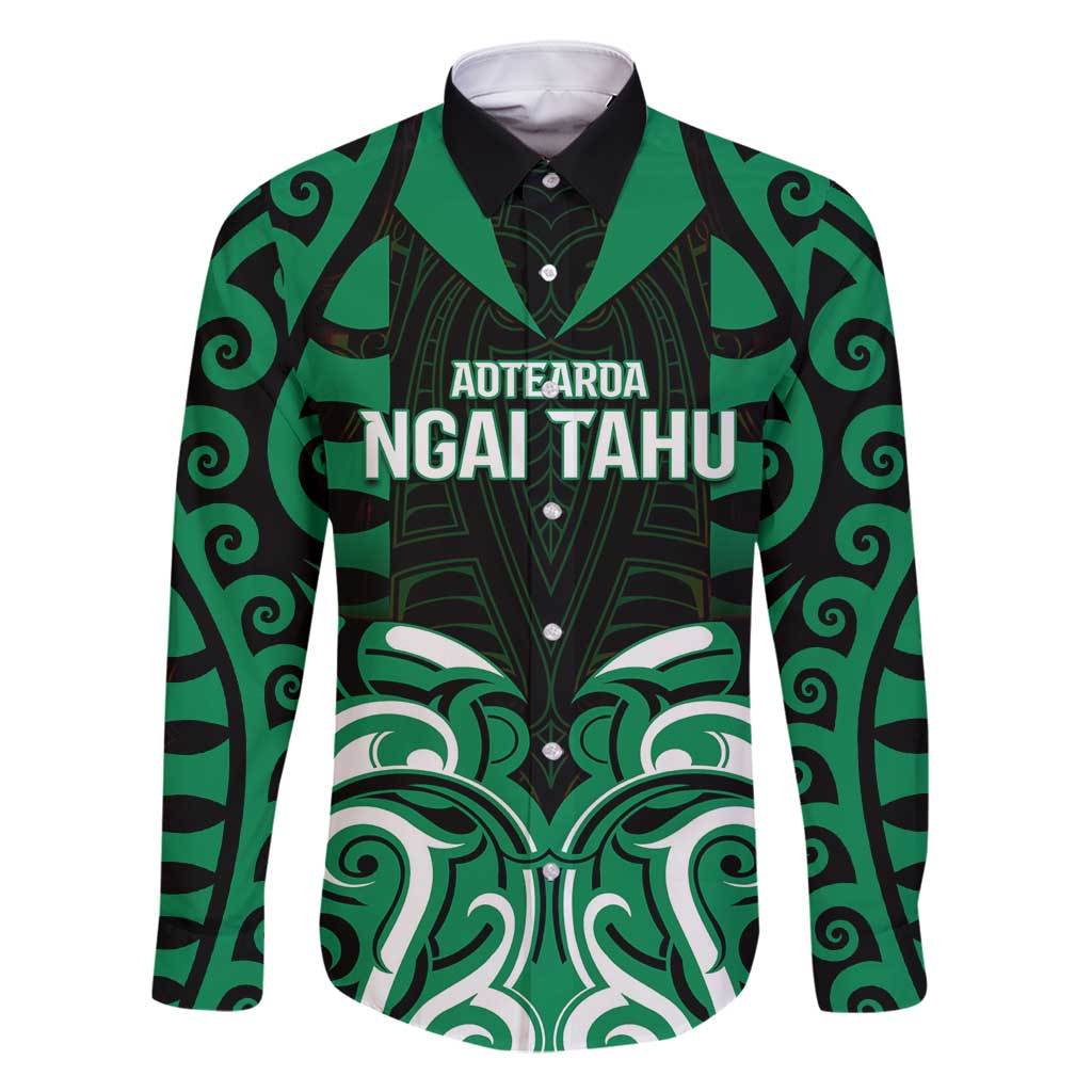 Custom Aotearoa Ngai Tahu Family Matching Tank Maxi Dress and Hawaiian Shirt Maori Pattern New Zealand - Polynesian Pride
