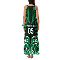 Custom Aotearoa Ngai Tahu Family Matching Tank Maxi Dress and Hawaiian Shirt Maori Pattern New Zealand - Polynesian Pride