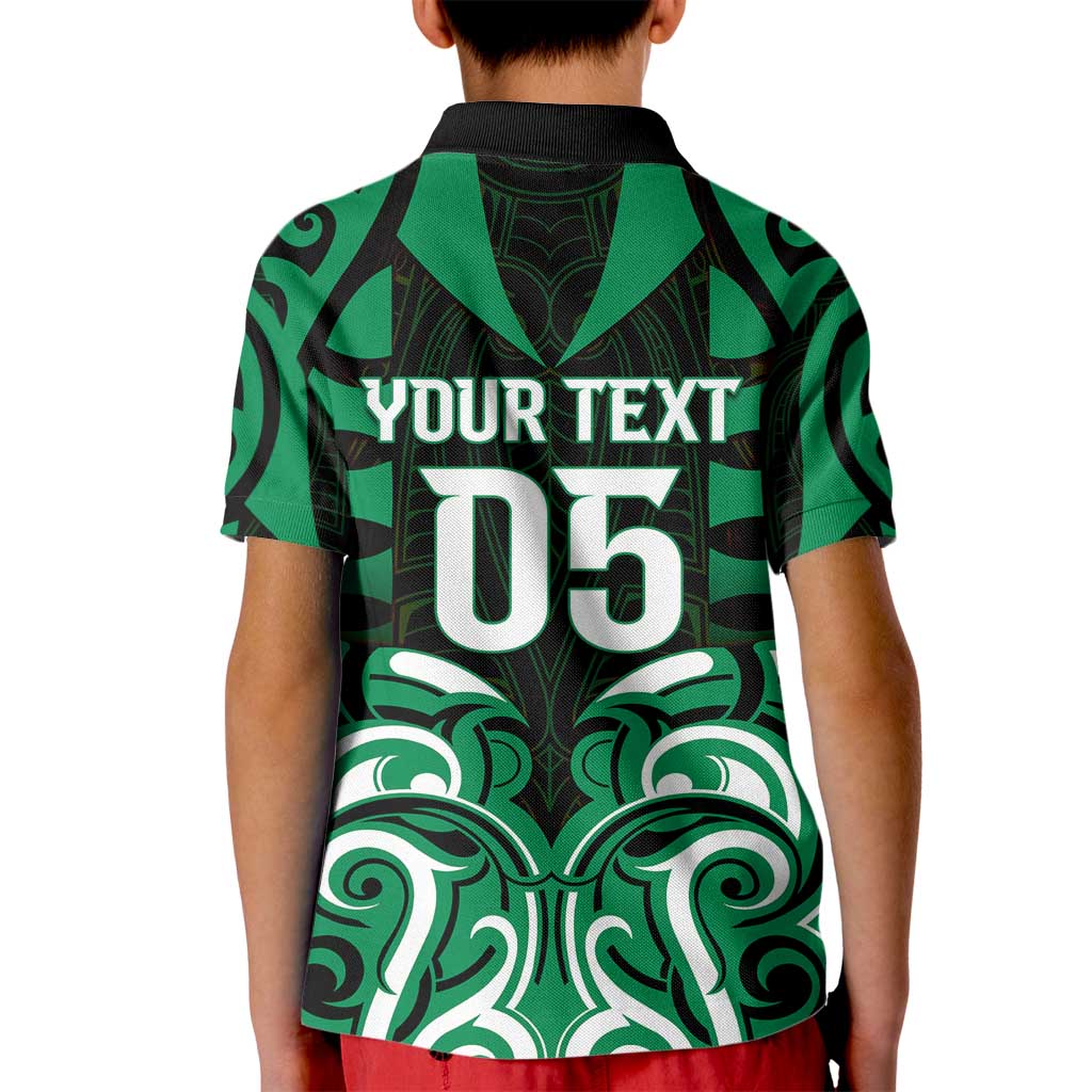 Custom Aotearoa Ngai Tahu Kid Polo Shirt Maori Pattern New Zealand - Polynesian Pride