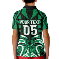 Custom Aotearoa Ngai Tahu Kid Polo Shirt Maori Pattern New Zealand - Polynesian Pride