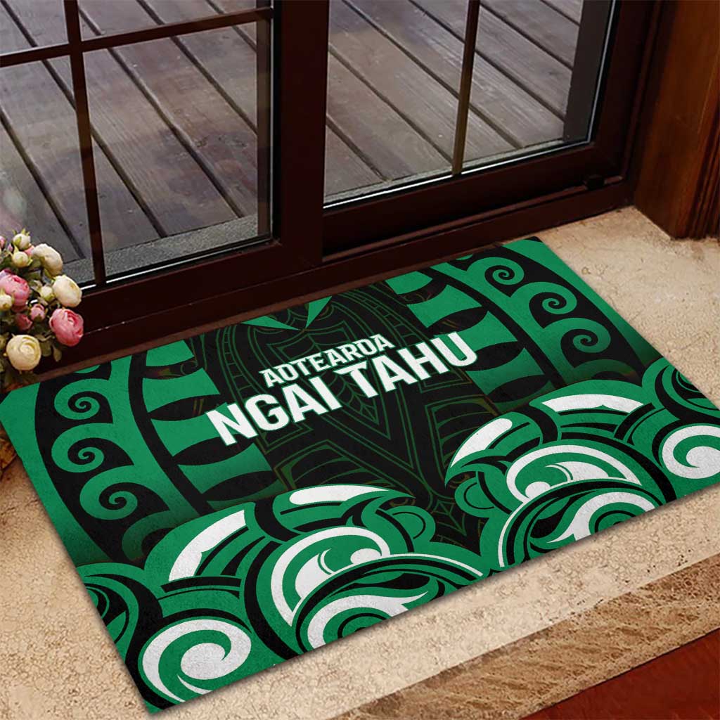 Aotearoa Ngai Tahu Rubber Doormat Maori Pattern New Zealand - Polynesian Pride