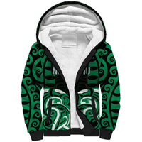 Custom Aotearoa Ngai Tahu Sherpa Hoodie Maori Pattern New Zealand - Polynesian Pride