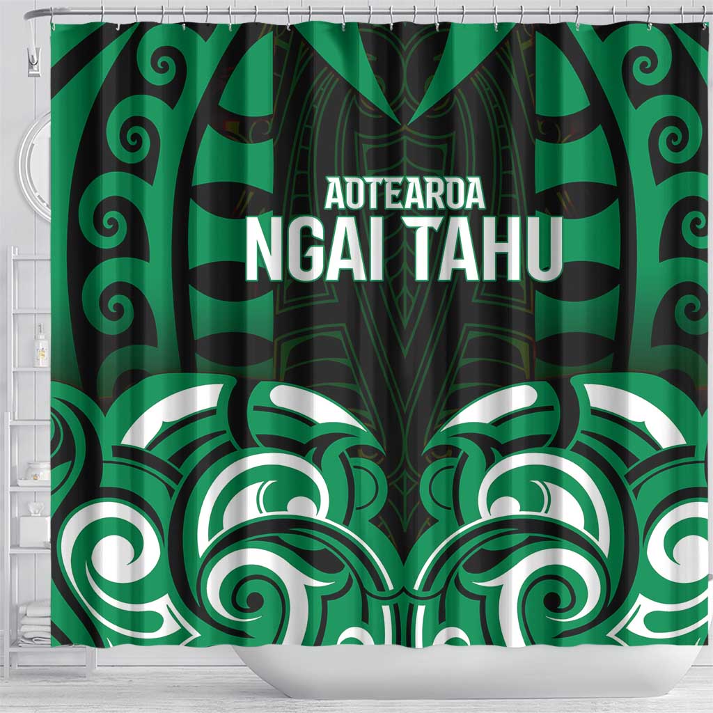 Aotearoa Ngai Tahu Shower Curtain Maori Pattern New Zealand - Polynesian Pride