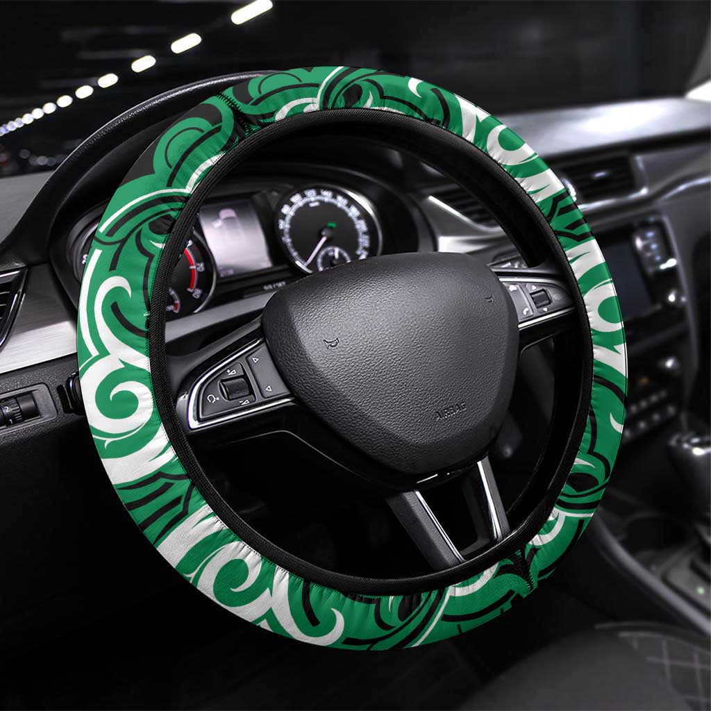 Aotearoa Ngai Tahu Steering Wheel Cover Maori Pattern New Zealand - Polynesian Pride