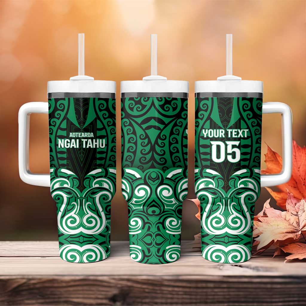 Custom Aotearoa Ngai Tahu Tumbler With Handle Maori Pattern New Zealand - Polynesian Pride