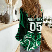 Custom Aotearoa Ngai Tahu Women Casual Shirt Maori Pattern New Zealand - Polynesian Pride