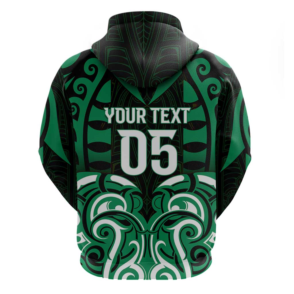 Custom Aotearoa Ngai Tahu Zip Hoodie Maori Pattern New Zealand - Polynesian Pride