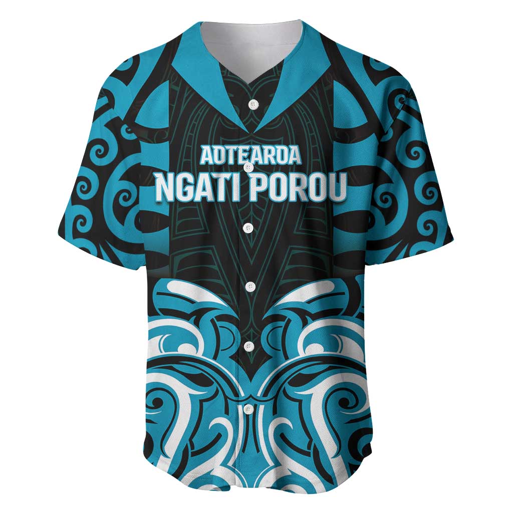 Custom Aotearoa Ngati Porou Baseball Jersey Maori Pattern New Zealand - Polynesian Pride