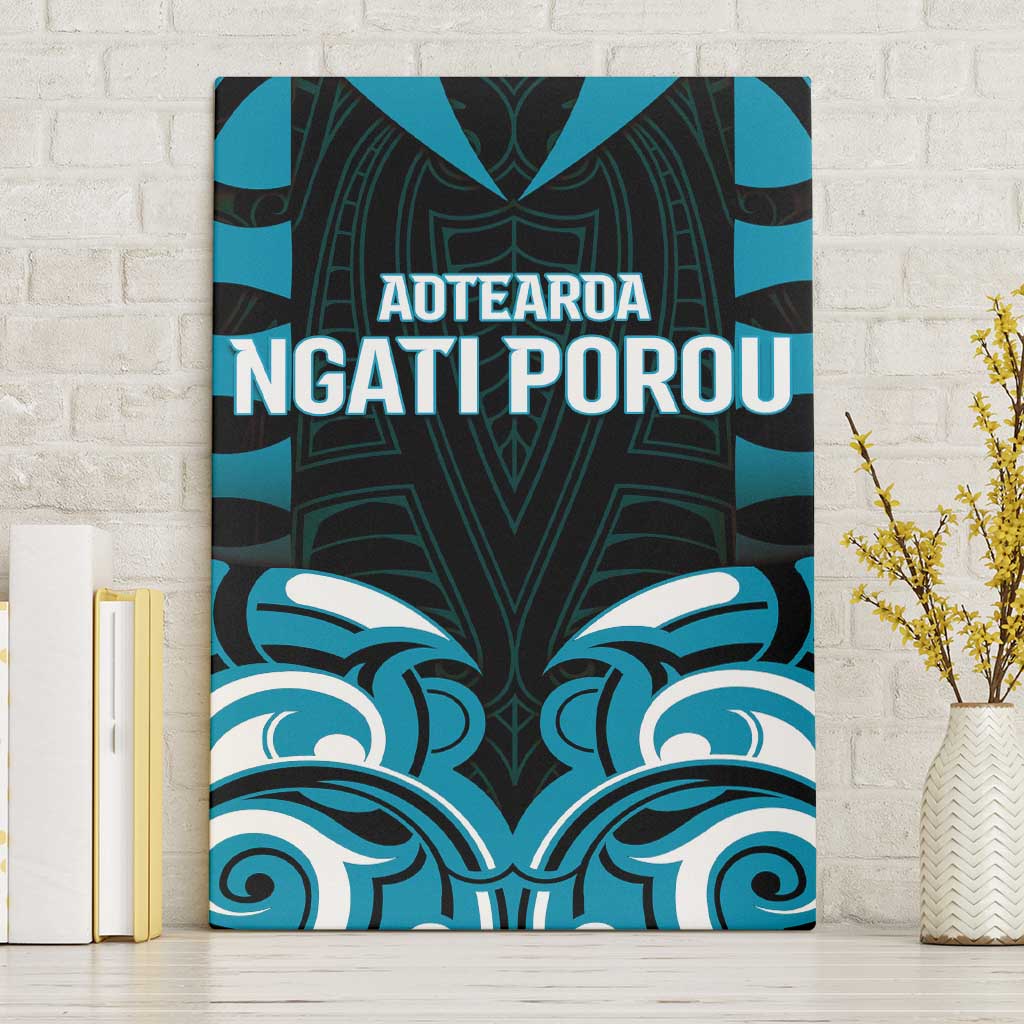 Aotearoa Ngati Porou Canvas Wall Art Maori Pattern New Zealand - Polynesian Pride