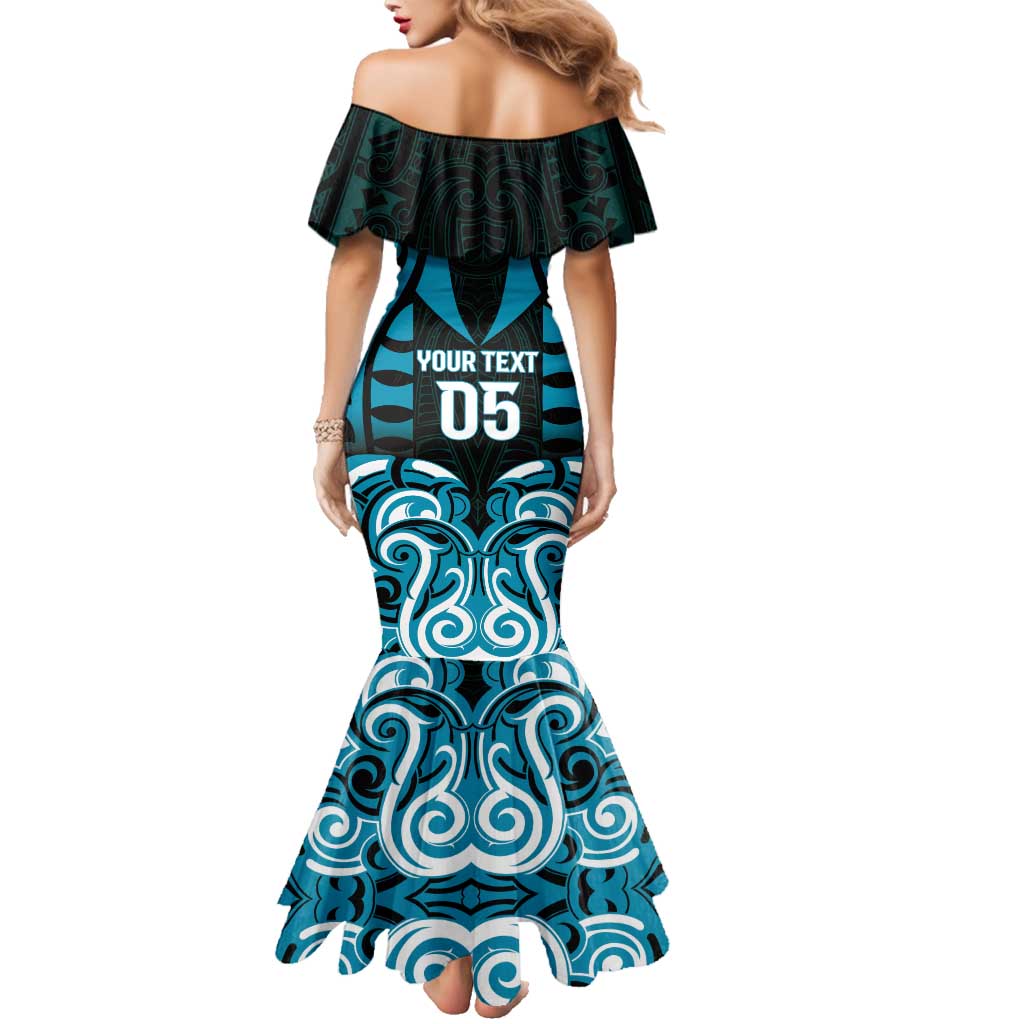 Custom Aotearoa Ngati Porou Family Matching Mermaid Dress and Hawaiian Shirt Maori Pattern New Zealand - Polynesian Pride