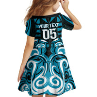 Custom Aotearoa Ngati Porou Family Matching Off The Shoulder Long Sleeve Dress and Hawaiian Shirt Maori Pattern New Zealand - Polynesian Pride