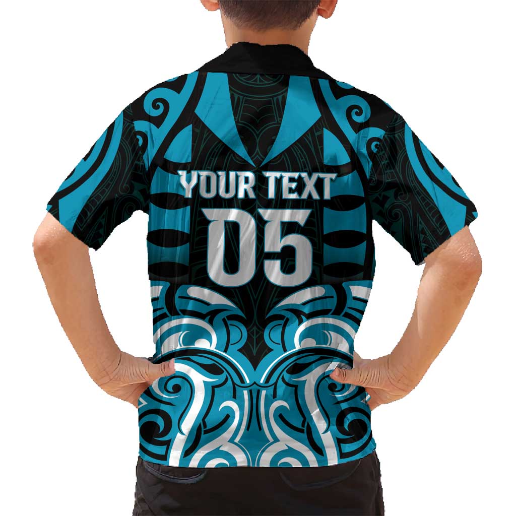 Custom Aotearoa Ngati Porou Family Matching Off Shoulder Short Dress and Hawaiian Shirt Maori Pattern New Zealand - Polynesian Pride