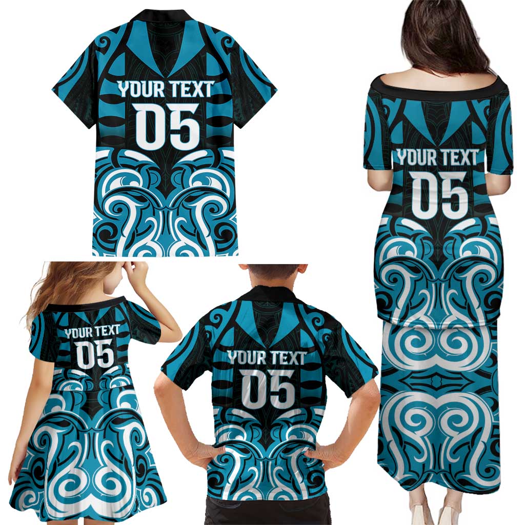 Custom Aotearoa Ngati Porou Family Matching Puletasi and Hawaiian Shirt Maori Pattern New Zealand - Polynesian Pride