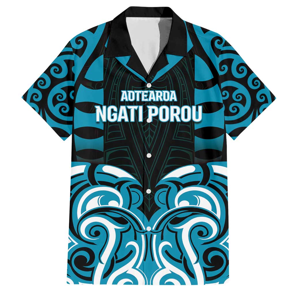 Custom Aotearoa Ngati Porou Family Matching Short Sleeve Bodycon Dress and Hawaiian Shirt Maori Pattern New Zealand - Polynesian Pride