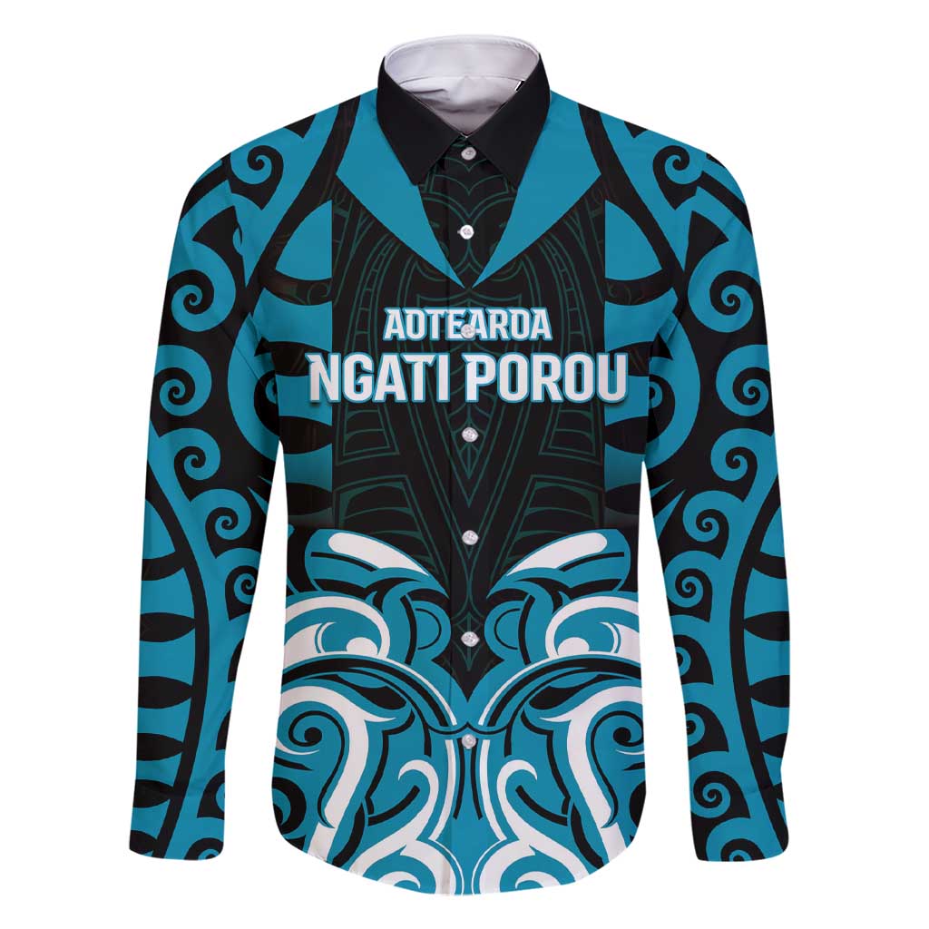 Custom Aotearoa Ngati Porou Family Matching Short Sleeve Bodycon Dress and Hawaiian Shirt Maori Pattern New Zealand - Polynesian Pride