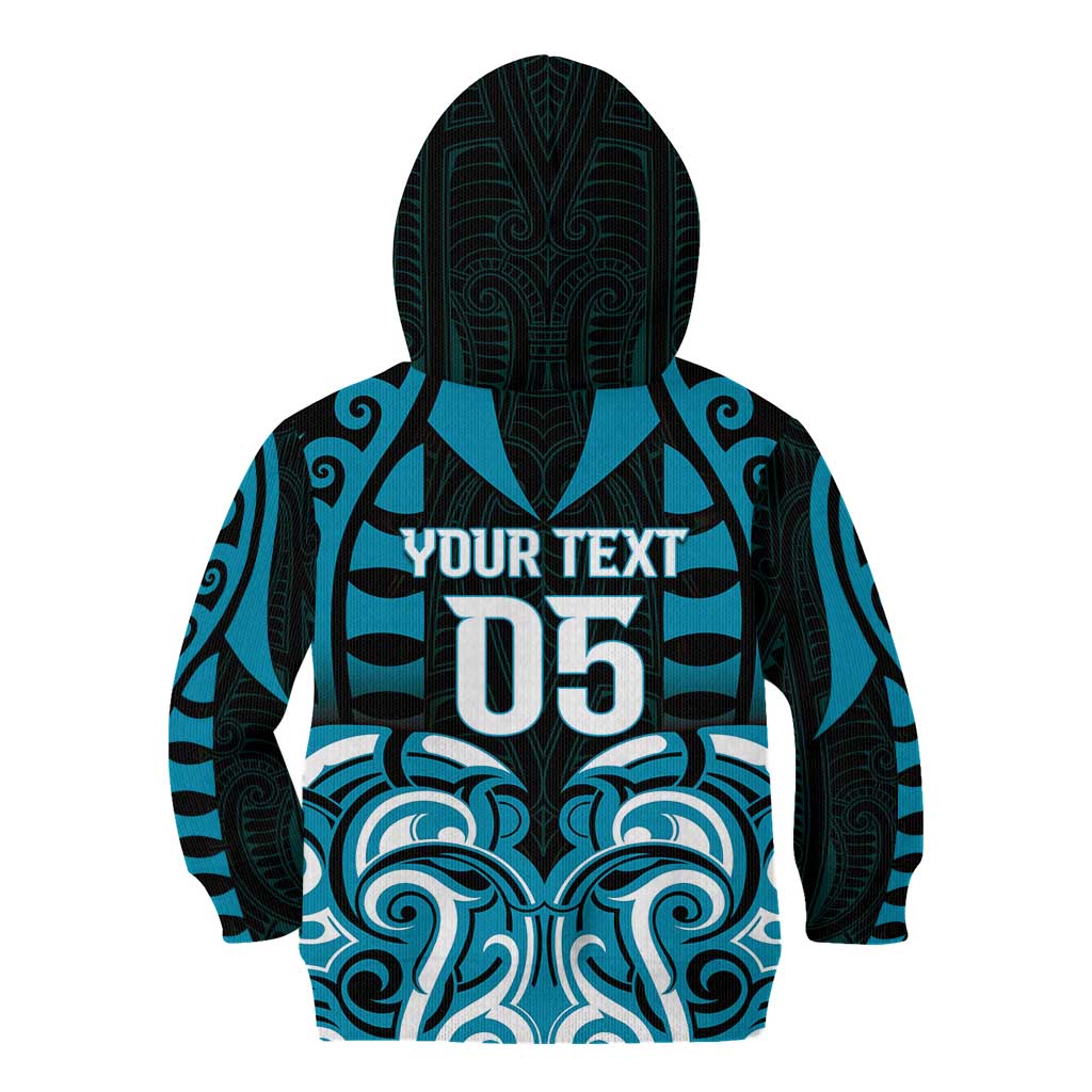 Custom Aotearoa Ngati Porou Kid Hoodie Maori Pattern New Zealand - Polynesian Pride
