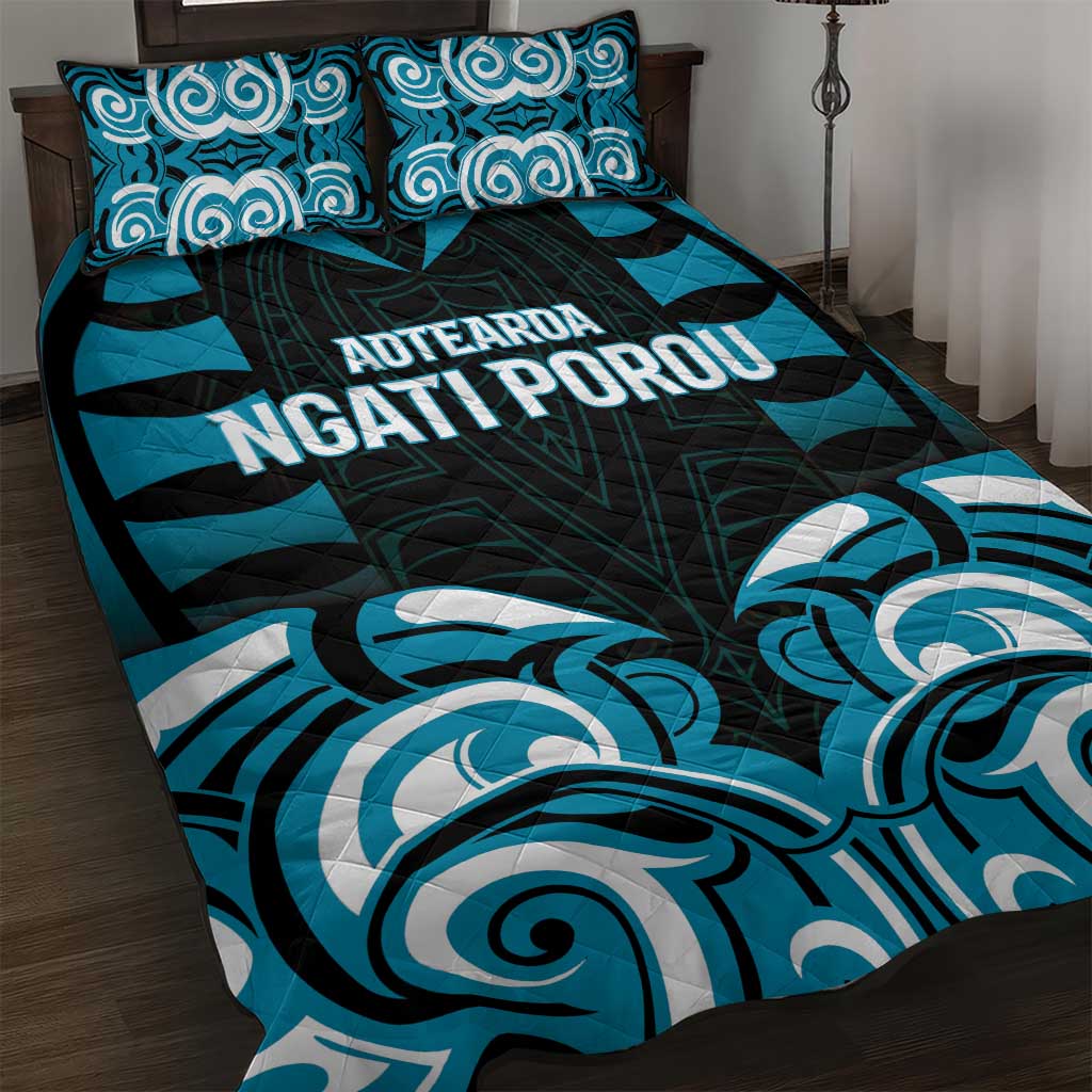 Aotearoa Ngati Porou Quilt Bed Set Maori Pattern New Zealand - Polynesian Pride