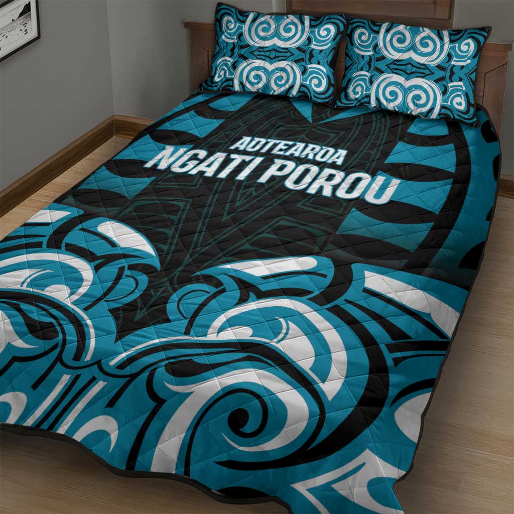 Aotearoa Ngati Porou Quilt Bed Set Maori Pattern New Zealand - Polynesian Pride