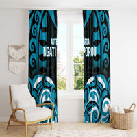 Aotearoa Ngati Porou Window Curtain Maori Pattern New Zealand - Polynesian Pride