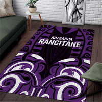 Aotearoa Rangitane Area Rug Maori Pattern New Zealand - Polynesian Pride