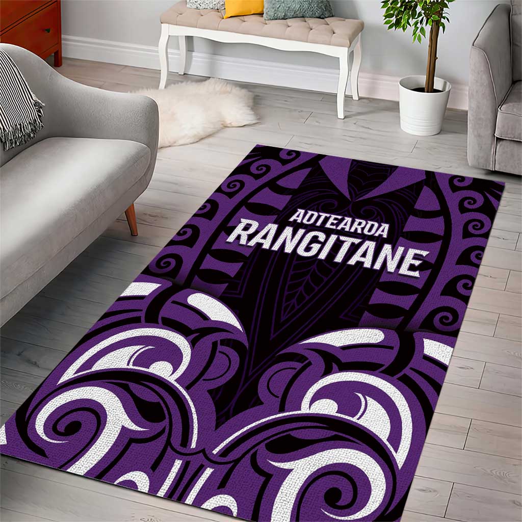 Aotearoa Rangitane Area Rug Maori Pattern New Zealand - Polynesian Pride