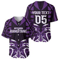 Custom Aotearoa Rangitane Baseball Jersey Maori Pattern New Zealand - Polynesian Pride