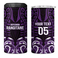 Custom Aotearoa Rangitane 4 in 1 Can Cooler Tumbler Maori Pattern New Zealand - Polynesian Pride